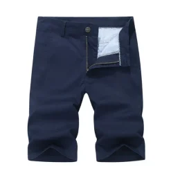 New OUKU Men's Shorts Chino Shorts Bermuda shorts Pocket Plain Comfort Breathable Outdoor Daily Going out Cotton Blend Fashion Streetwear Army Green Orange