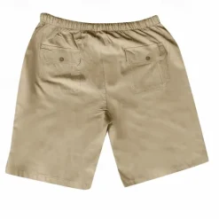 Outlet OUKU Men's Shorts Cotton Linen Shorts Summer Shorts Beach Shorts Pocket Drawstring Elastic Waist Plain Comfort Breathable Short Vacation Holiday Beach Hawaiian Boho Black White