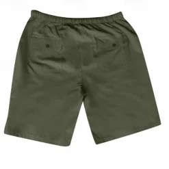 Outlet OUKU Men's Shorts Cotton Linen Shorts Summer Shorts Beach Shorts Pocket Drawstring Elastic Waist Plain Comfort Breathable Short Vacation Holiday Beach Hawaiian Boho Black White