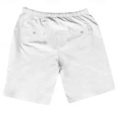 Outlet OUKU Men's Shorts Cotton Linen Shorts Summer Shorts Beach Shorts Pocket Drawstring Elastic Waist Plain Comfort Breathable Short Vacation Holiday Beach Hawaiian Boho Black White