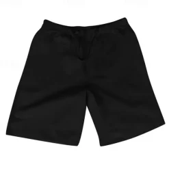 Outlet OUKU Men's Shorts Cotton Linen Shorts Summer Shorts Beach Shorts Pocket Drawstring Elastic Waist Plain Comfort Breathable Short Vacation Holiday Beach Hawaiian Boho Black White
