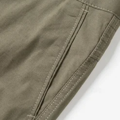 Online OUKU Men's Shorts Dress Shorts Summer Shorts Work Shorts Golf Shorts Buttons Multi Pocket Plain Comfort Wearable Knee Length Outdoor Sport Daily Fashion Casual Black Brown