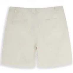 Clearance OUKU Men's Shorts Linen Shorts Dress Shorts Summer Shorts Buttons Pocket Straight Leg Plain Comfort Breathable Short Casual Daily Holiday Fashion Designer White Sky Blue