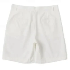 Outlet OUKU Men's Shorts Linen Shorts Buttons Pocket Straight Leg Plain Comfort Breathable Short Business Business Black White