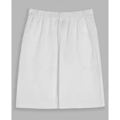 Clearance OUKU Men's Shorts Linen Shorts Summer Shorts Pocket Side Button Straight Leg Solid Color Comfort Breathable Knee Length Casual Daily Vacation Fashion White Green Inelastic