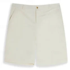 Hot OUKU Men's Shorts Linen Shorts Dress Shorts Summer Shorts Beach Shorts Pocket Buttons Plain Comfort Breathable Knee Length Formal Daily Holiday Vacation Fashion White Sky Blue Inelastic