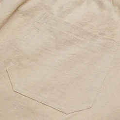 Best OUKU Men's Shorts Linen Shorts Summer Shorts Pocket Drawstring Elastic Waist Plain Comfort Breathable Short Casual Daily Holiday Fashion Classic Style Black White
