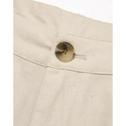 Outlet OUKU Men's Shorts Linen Shorts Summer Shorts Front Pocket Straight Leg Plain Comfort Breathable Knee Length Party Outdoor Casual Fashion Basic White Khaki