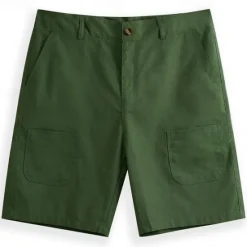 Hot OUKU Men's Shorts Linen Shorts Summer Shorts Pocket Plain Comfort Breathable Short Casual Daily Holiday Fashion Classic Style Army Green