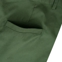Hot OUKU Men's Shorts Linen Shorts Summer Shorts Pocket Plain Comfort Breathable Short Casual Daily Holiday Fashion Classic Style Army Green