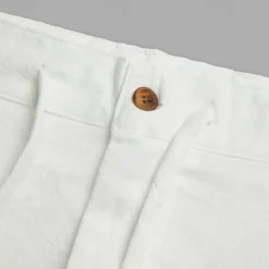 Clearance OUKU Men's Shorts Linen Shorts Summer Shorts Beach Shorts Pocket Drawstring Side Button Plain Comfort Breathable Short Casual Daily Holiday Fashion Designer Black White