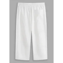Clearance OUKU Men's Shorts Linen Shorts Summer Shorts Capri Pants Pocket Drawstring Elastic Waist Plain Comfort Breathable Calf-Length Casual Daily Holiday Simple Classic Style Black White