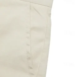 OUKU Men's Shorts Linen Shorts Dress Shorts Summer Shorts Zipper Buttons Pocket Plain Comfort Breathable Knee Length Outdoor Daily Going out Fashion Streetwear White Sky Blue