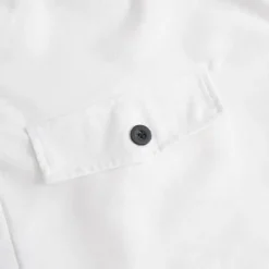 New OUKU Men's Shorts Linen Shorts Summer Shorts Beach Shorts Buttons Pocket Elastic Waist Plain Comfort Breathable Short Casual Daily Holiday Fashion Classic Style White Khaki