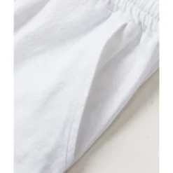 Discount OUKU Men's Shorts Linen Shorts Summer Shorts Beach Shorts Pocket Drawstring Elastic Waist Plain Comfort Breathable Short Vacation Holiday Beach Hawaiian Boho Black White