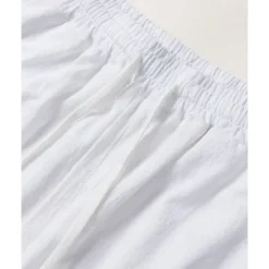 Discount OUKU Men's Shorts Linen Shorts Summer Shorts Beach Shorts Pocket Drawstring Elastic Waist Plain Comfort Breathable Short Vacation Holiday Beach Hawaiian Boho Black White