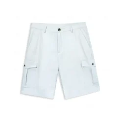 Online OUKU Men's Shorts Linen Shorts Summer Shorts Front Pocket Straight Leg Plain Comfort Breathable Knee Length Party Outdoor Casual Fashion Basic White