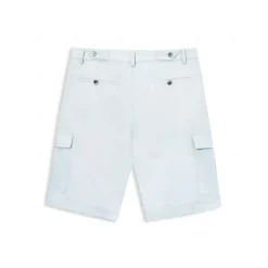 Online OUKU Men's Shorts Linen Shorts Summer Shorts Front Pocket Straight Leg Plain Comfort Breathable Knee Length Party Outdoor Casual Fashion Basic White