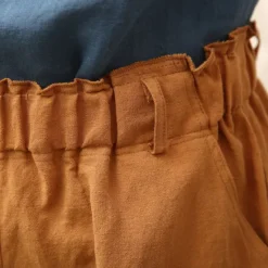 Clearance OUKU Men's Shorts Linen Shorts Summer Shorts Beach Shorts Capri Pants Pocket Drawstring Elastic Waist Plain Comfort Breathable Calf-Length Vacation Holiday Beach Hawaiian Boho Army Green Khaki