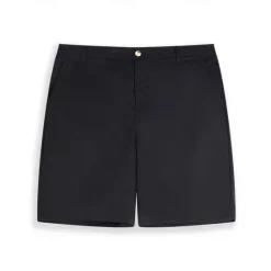New OUKU Men's Shorts Linen Shorts Dress Shorts Summer Shorts Zipper Buttons Pocket Plain Comfort Breathable Outdoor Daily Going out Fashion Casual Black White