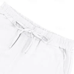 Clearance OUKU Men's Shorts Linen Shorts Summer Shorts Beach Shorts Pocket Drawstring Elastic Waist Plain Comfort Breathable Short Vacation Holiday Beach Hawaiian Boho Black White