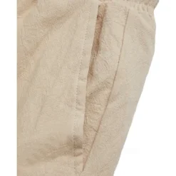 Best OUKU Men's Shorts Linen Shorts Summer Shorts Beach Shorts Drawstring Elastic Waist Multi Pocket Plain Knee Length Outdoor Beach Hawaiian Casual ArmyGreen Black Inelastic