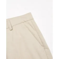 Best OUKU Men's Shorts Linen Shorts Summer Shorts Front Pocket Straight Leg Plain Comfort Breathable Knee Length Party Outdoor Casual Fashion Basic Khaki