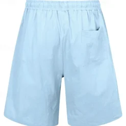 Online OUKU Men's Shorts Linen Shorts Summer Shorts Beach Shorts Pocket Drawstring Elastic Waist Plain Comfort Breathable Short Vacation Holiday Beach Hawaiian Boho Black White