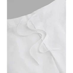 Discount OUKU Men's Shorts Linen Shorts Summer Shorts Split Front Pocket Straight Leg Plain Comfort Breathable Knee Length Party Outdoor Casual Fashion Basic Black White