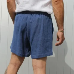 Best OUKU Men's Shorts Linen Shorts Summer Shorts Pocket Drawstring Elastic Waist Plain Comfort Breathable Short Casual Daily Holiday Fashion Classic Style Black White