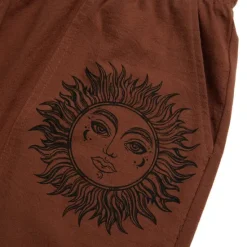 New OUKU Men's Shorts Linen Shorts Summer Shorts Baggy Shorts Elastic Waist Print Straight Leg Sun Graphic Prints Comfort Breathable Knee Length Sports Outdoor Daily Fashion Big and Tall White Blue