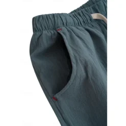 Hot OUKU Men's Shorts Linen Shorts Summer Shorts Capri Pants Drawstring Plain Sports Short Work Daily Linen / Cotton Blend Classic Casual / Sporty Black Green Black