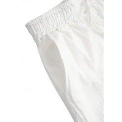 OUKU Men's Shorts Linen Shorts Summer Shorts Beach Shorts Pocket Drawstring Elastic Waist Plain Comfort Breathable Short Casual Daily Holiday Fashion Classic Style White Army Green