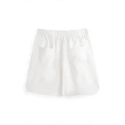 OUKU Men's Shorts Linen Shorts Summer Shorts Beach Shorts Pocket Drawstring Elastic Waist Plain Comfort Breathable Short Casual Daily Holiday Fashion Classic Style White Army Green