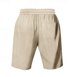 Outlet OUKU Men's Shorts Summer Shorts Beach Shorts Casual Shorts Pocket Drawstring Elastic Waist Plain Comfort Breathable Short Outdoor Vacation Sport Casual Black White