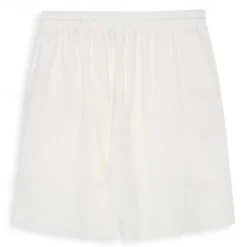 Hot OUKU Men's Shorts Summer Shorts Beach Shorts Drawstring Elastic Waist Plain Breathable Knee Length Yoga Beach Hawaiian Casual White Green