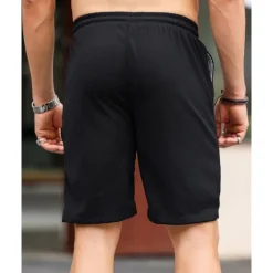Sale OUKU Men's Shorts Summer Shorts Casual Shorts Pocket Drawstring Elastic Waist Plain Comfort Breathable Short Outdoor Vacation Sport Casual Black