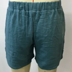 Online OUKU Men's Shorts Summer Shorts Beach Shorts Pocket With Belt Plain Comfort Breathable Short Vacation Holiday Beach Hawaiian Boho Blue