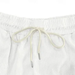 OUKU Men's Shorts Summer Shorts Casual Shorts Pocket Drawstring Elastic Waist Plain Comfort Breathable Short Outdoor Vacation Sport Casual Black White Micro-elastic