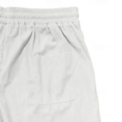 OUKU Men's Shorts Summer Shorts Casual Shorts Pocket Drawstring Elastic Waist Plain Comfort Breathable Short Outdoor Vacation Sport Casual Black White Micro-elastic