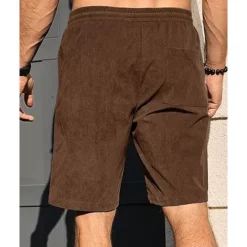 Outlet OUKU Men's Shorts Summer Shorts Casual Shorts Pocket Drawstring Elastic Waist Plain Comfort Breathable Short Outdoor Vacation Sport Casual Black White
