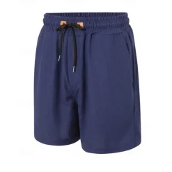 Sale OUKU Men's Shorts Summer Shorts Casual Shorts Pocket Drawstring Elastic Waist Plain Comfort Breathable Short Outdoor Vacation Sport Casual Black Navy Blue Micro-elastic