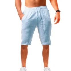 Hot OUKU Men's Shorts Summer Shorts Beach Shorts Drawstring Plain Yoga Business Beach Hawaiian Casual Black White