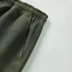 Outlet OUKU Men's Shorts Summer Shorts Casual Shorts Pocket Drawstring Elastic Waist Plain Comfort Breathable Short Outdoor Vacation Sport Casual Black Army Green