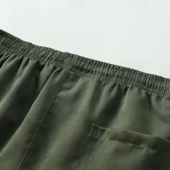 Outlet OUKU Men's Shorts Summer Shorts Casual Shorts Pocket Drawstring Elastic Waist Plain Comfort Breathable Short Outdoor Vacation Sport Casual Black Army Green