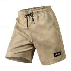 Outlet OUKU Men's Shorts Summer Shorts Casual Shorts Pocket Drawstring Elastic Waist Plain Comfort Breathable Short Outdoor Vacation Sport Casual Black Army Green