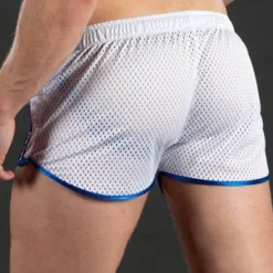 Best OUKU Men's Shorts Sunday Shorts Sports Going out Weekend Running Casual Drawstring Elastic Waist Striped Knee Length Gymnatics Activewear Black White Micro-elastic