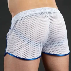 Best OUKU Men's Shorts Sunday Shorts Sports Going out Weekend Running Casual Drawstring Elastic Waist Striped Knee Length Gymnatics Activewear Black White Micro-elastic
