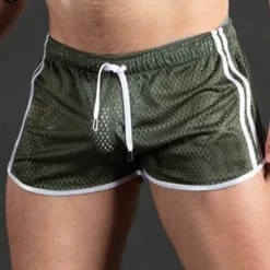 Best OUKU Men's Shorts Sunday Shorts Sports Going out Weekend Running Casual Drawstring Elastic Waist Striped Knee Length Gymnatics Activewear Black White Micro-elastic