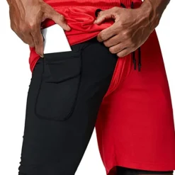 Outlet OUKU Men's Shorts Sunday Shorts Sports Going out Weekend Running Casual Drawstring Elastic Waist Plain Knee Length Gymnatics Activewear Black White Micro-elastic